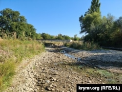 Пересохла річка Біюк-Карасу в районі Білогірська. 20 серпня 2024 року